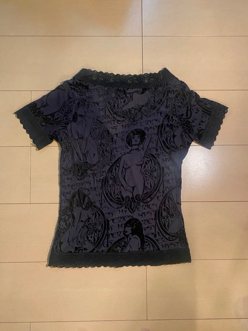 初期　ヒステリックグラマー '90 ヒスガール　透かし彫り　チビTサイズ　Y2K