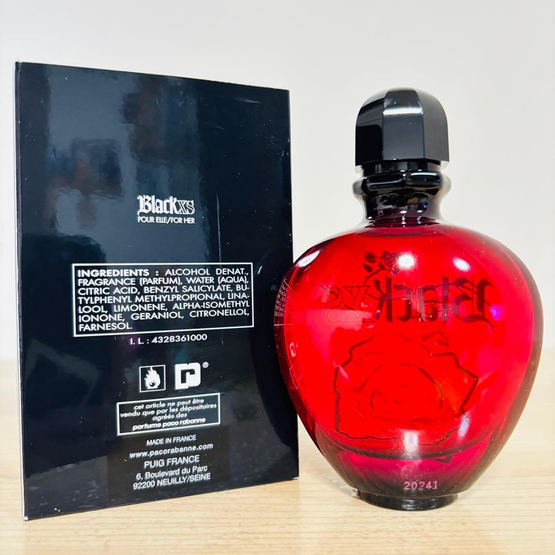 新品未使用 パコラバンヌ ブラックエクセス フォーハー オードトワレ80ml