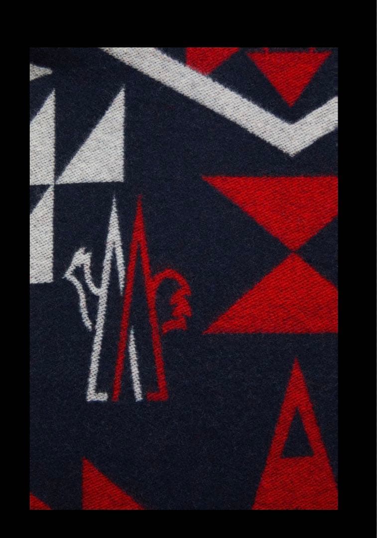 MONCLER/男女兼用/秋冬新作ロゴ付きウールマフラー☆紙袋・タグ付・正規品