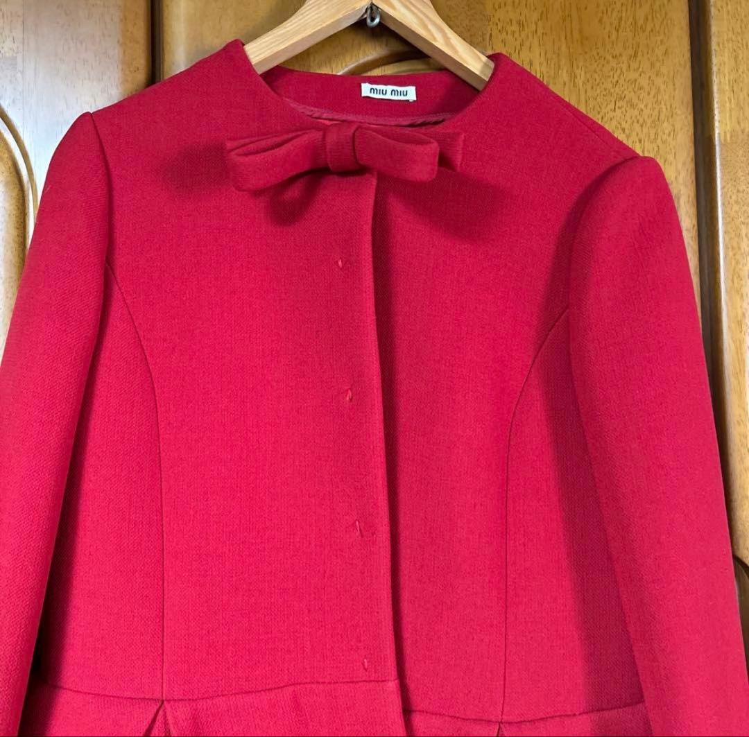 美品　miumiu ミュウミュウ　ジャケット　コート