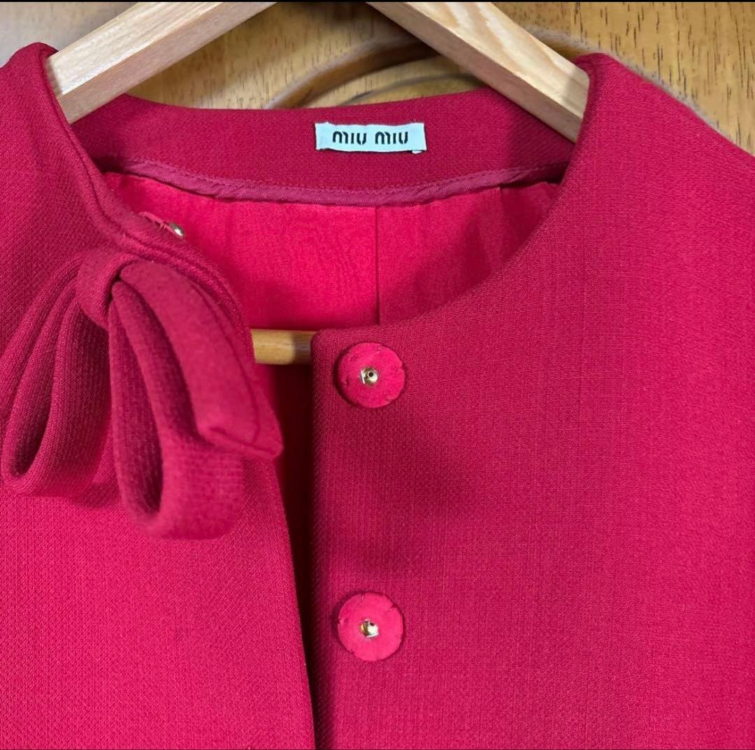 美品　miumiu ミュウミュウ　ジャケット　コート