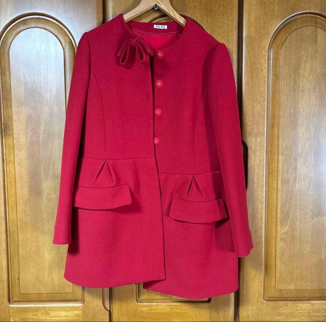 美品　miumiu ミュウミュウ　ジャケット　コート