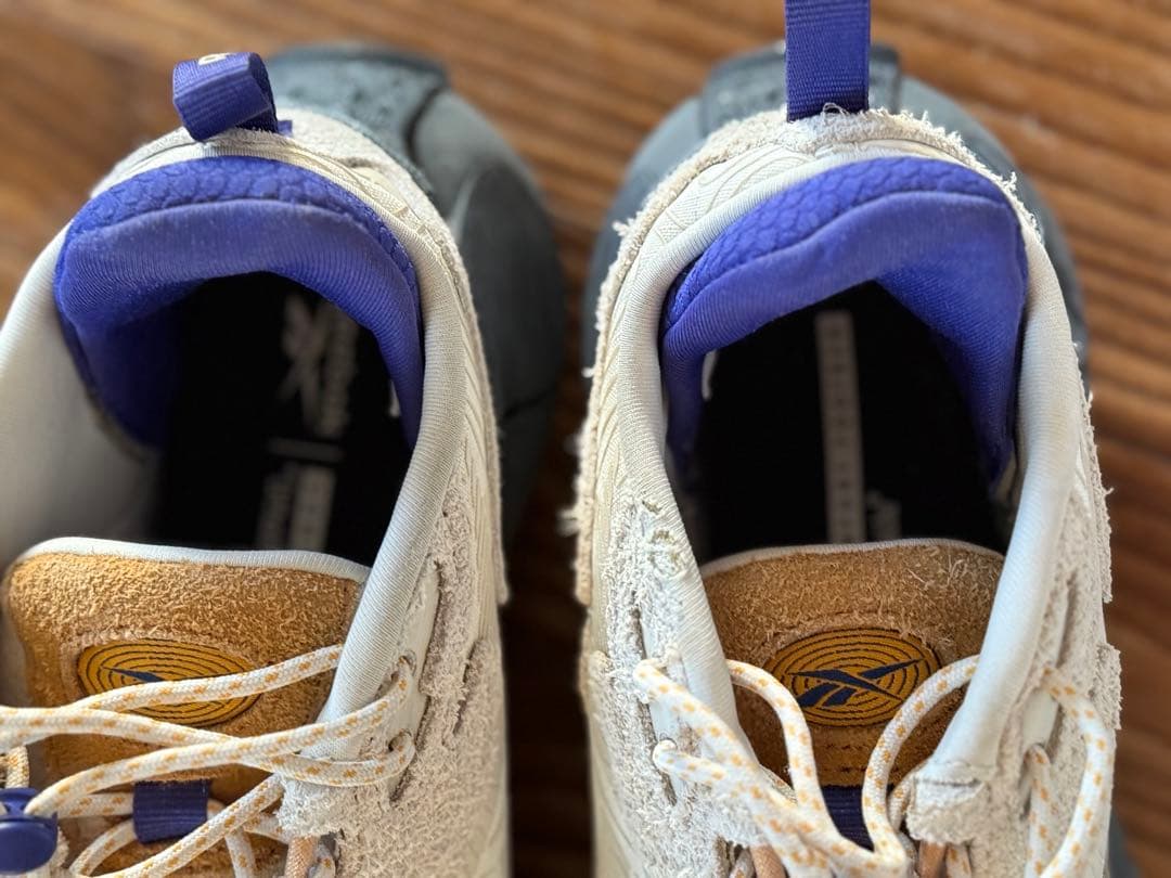 SY　リーボック　zigkinetica 24.5cm ベージュ　ブルー