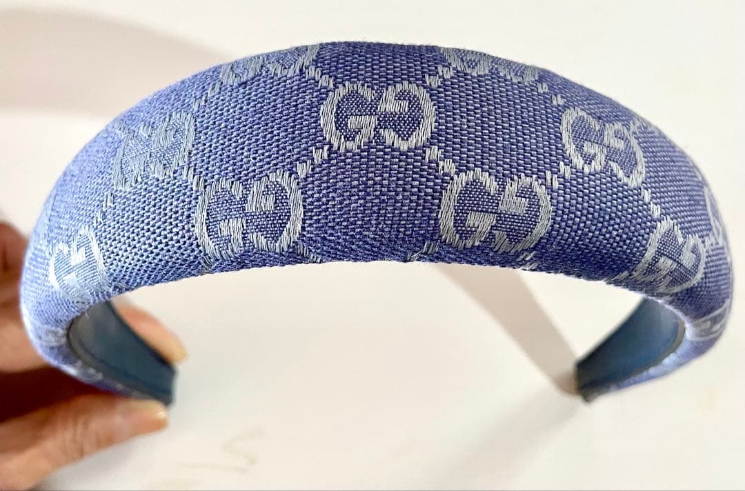 GUCCI GGキャンバス ヘアバンド