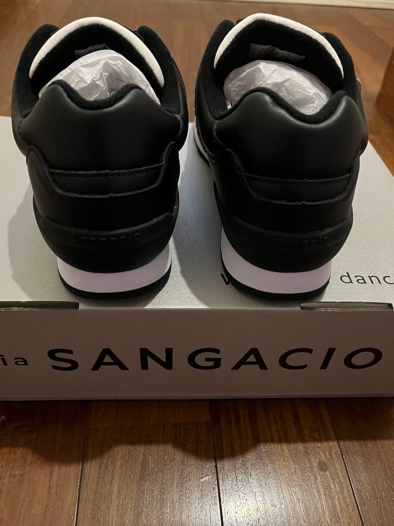 SANGACIO ホワイト/ブラック スニーカー