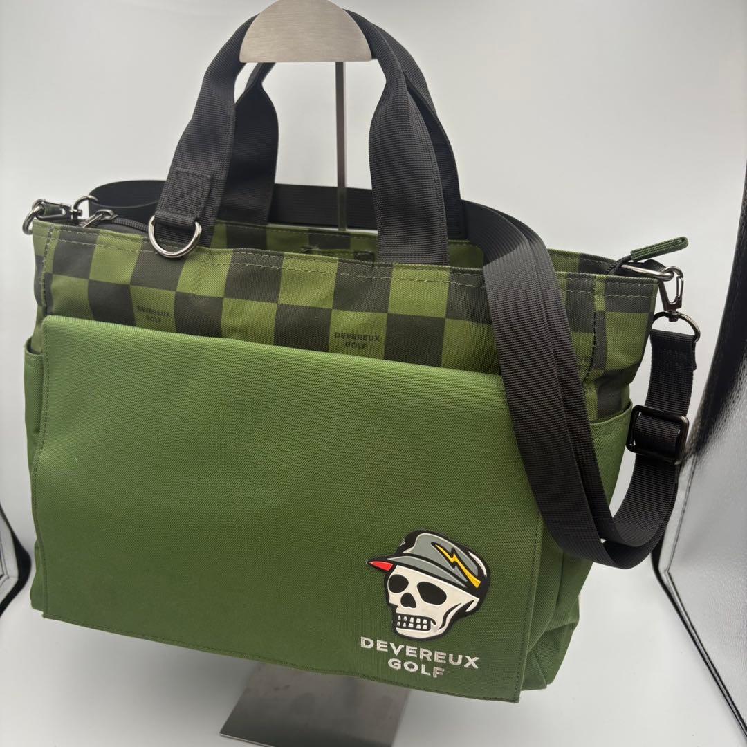 DEVEREUX GOLF スカルロゴ 2WAY トートバッグ ショルダー