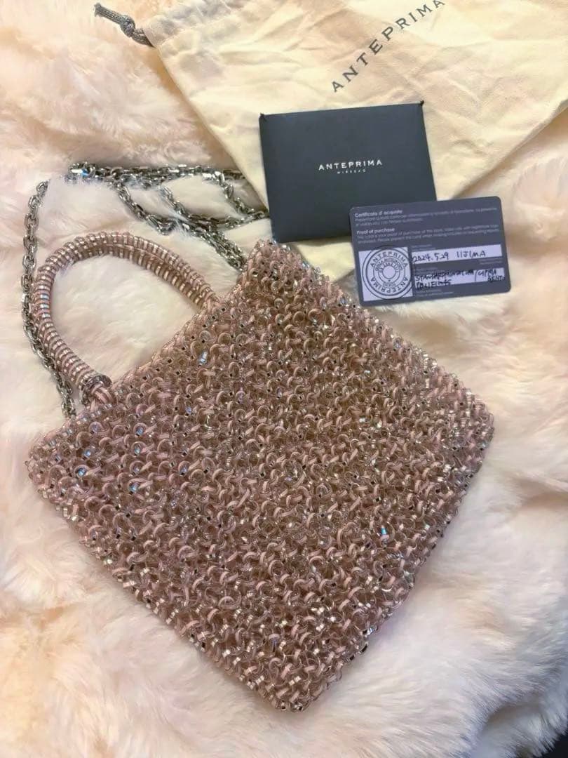 ANTEPRIMA ミニアトゥーラ　ピンク×シルバー