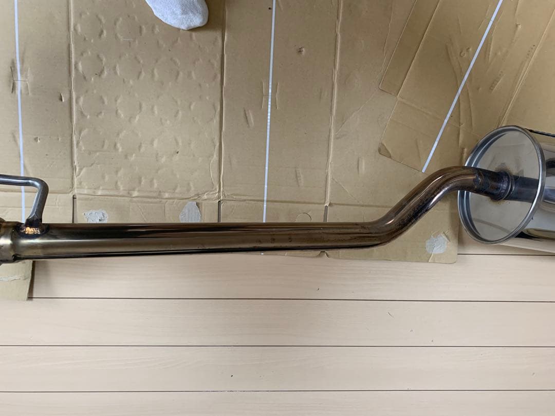 キャリー用ステンレス製シングルマフラー　車検対応　GTCP製