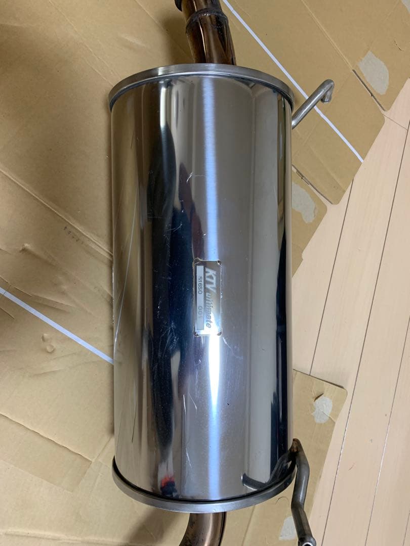 キャリー用ステンレス製シングルマフラー　車検対応　GTCP製