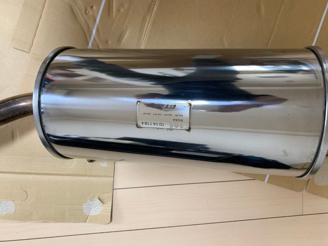 キャリー用ステンレス製シングルマフラー　車検対応　GTCP製