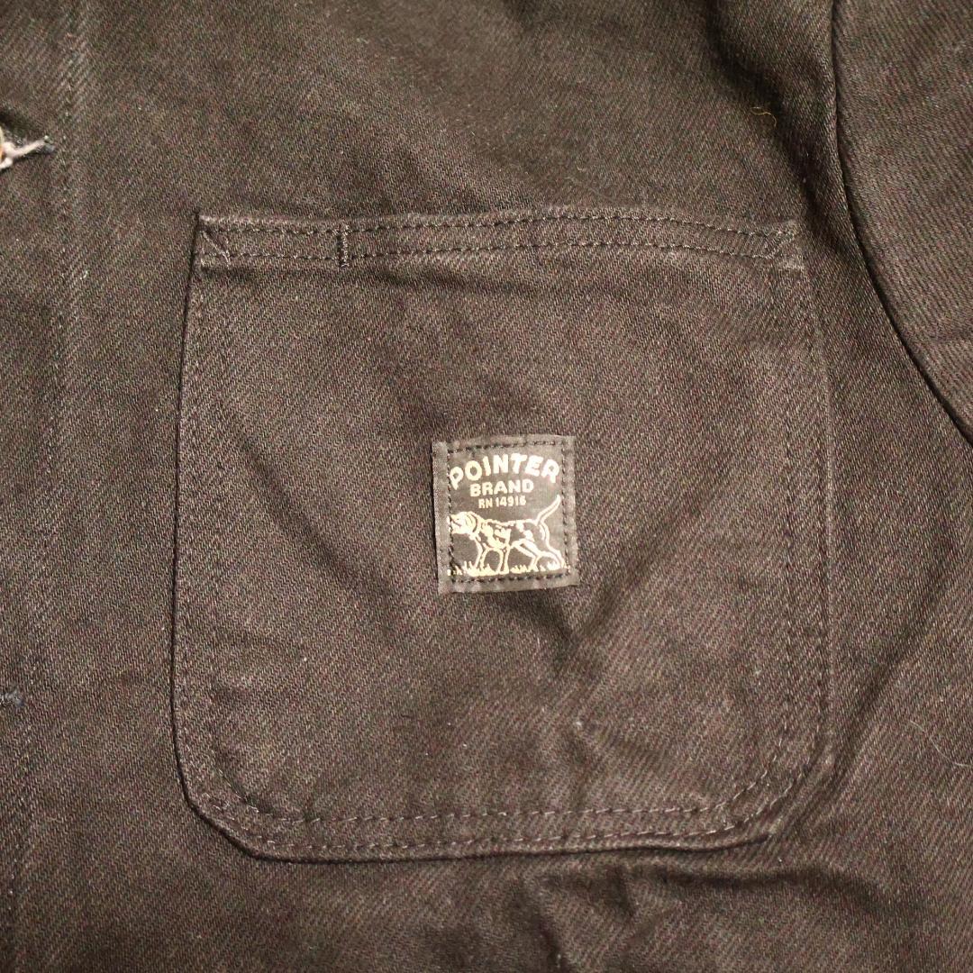 ポインターブラックラベル 激レア先染めブラックデニム 限定品 US-M日本L