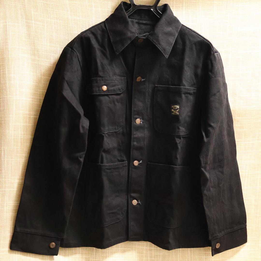 ポインターブラックラベル 激レア先染めブラックデニム 限定品 US-M日本L