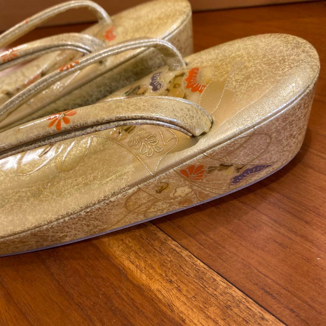 【新品未使用】貝細工　和装　バッグ・草履セット