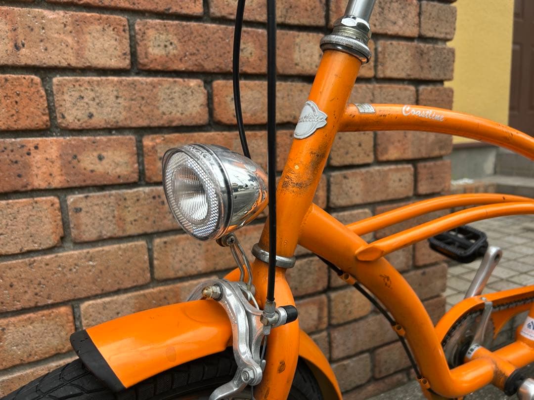 兵庫県神戸市より！ビーチクルーザー　アメ車自転車　オレンジです。