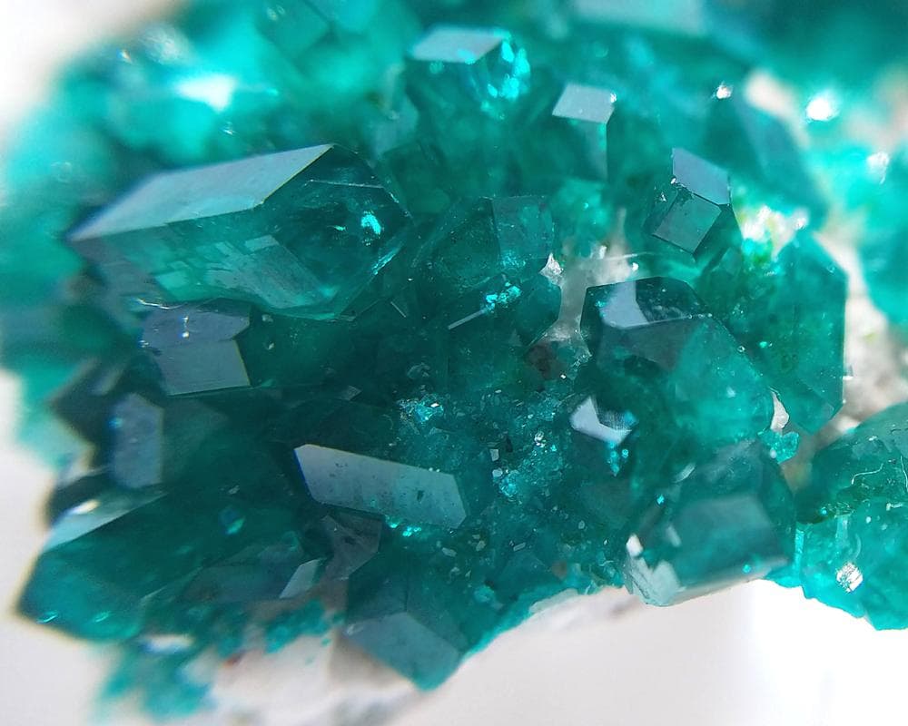 405 ダイオプテーズ ドロマイト 翠銅鉱 ツメブ鉱山産