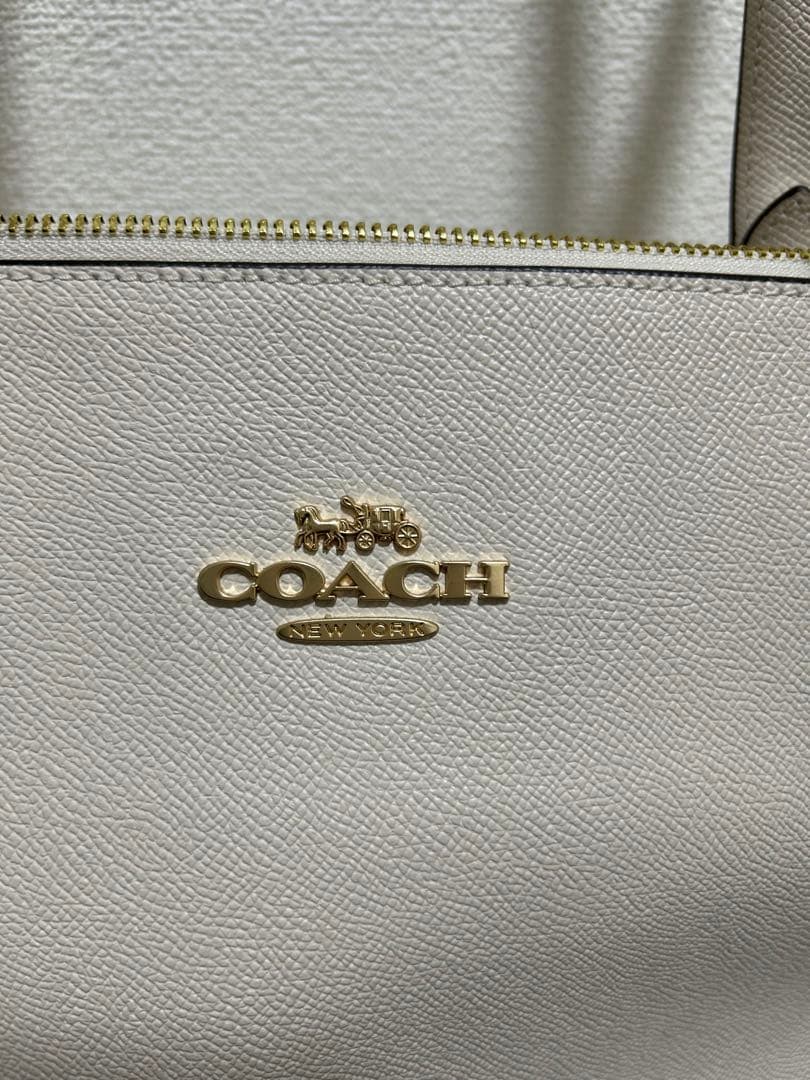 【期間限定セール】COACH トート 希少ホワイト ★豪華シグネチャー小物付！