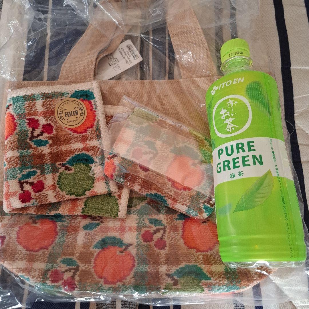 【フェイラーラブラリー♥️新品♥️】 トートバッグ、ハンカチ、ポーチの３点セット