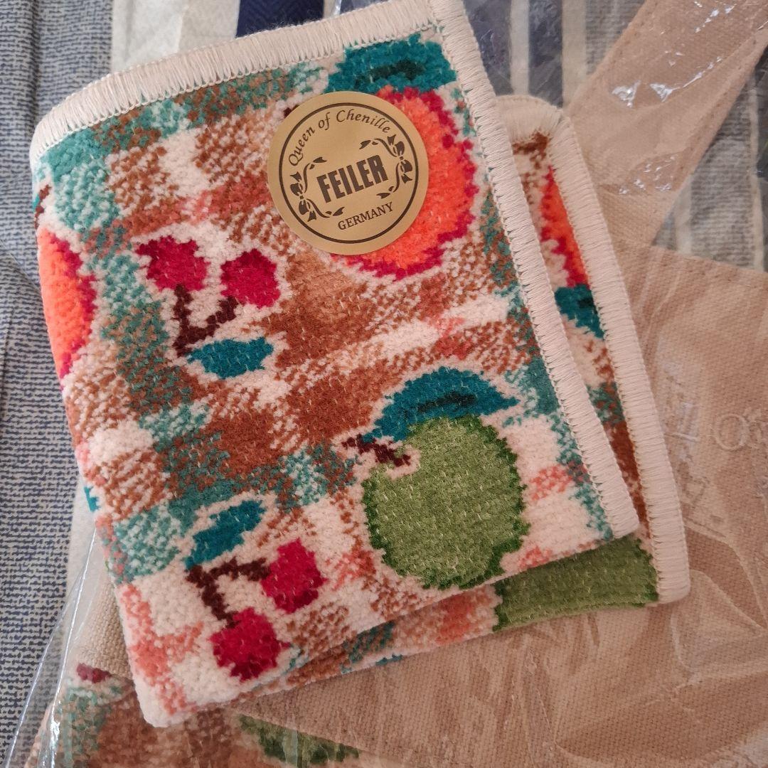 【フェイラーラブラリー♥️新品♥️】 トートバッグ、ハンカチ、ポーチの３点セット