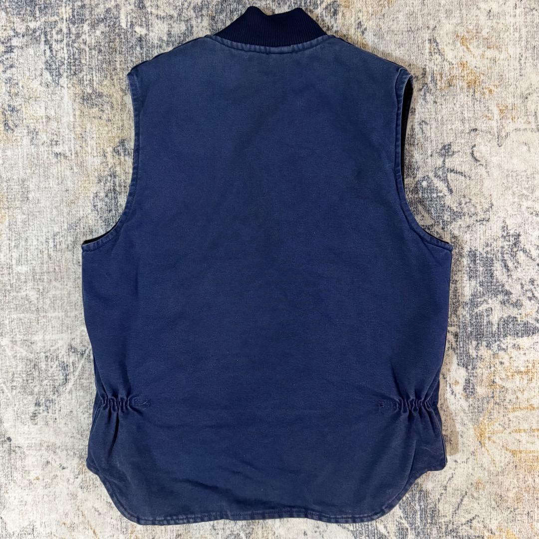 【ナイスフェード】カーハート ベスト V01 NVY 腰ゴム ネイビー Mサイズ