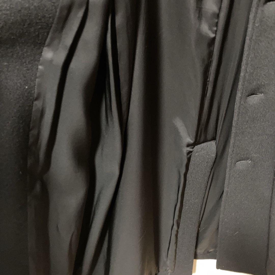 未使用級 超美品 バーニーズニューヨーク チェスターコート ビジネスコート 黒