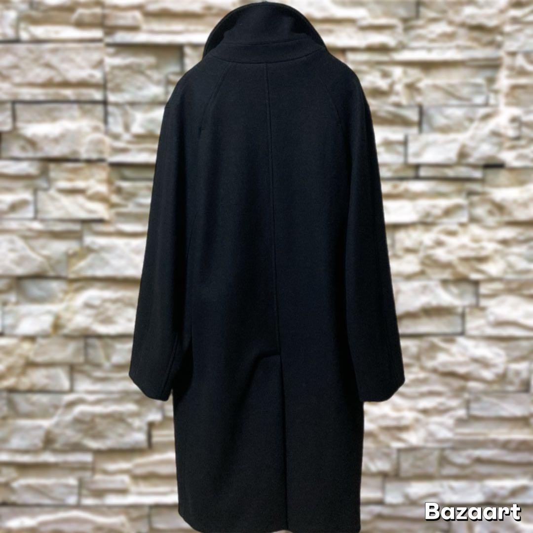 未使用級 超美品 バーニーズニューヨーク チェスターコート ビジネスコート 黒