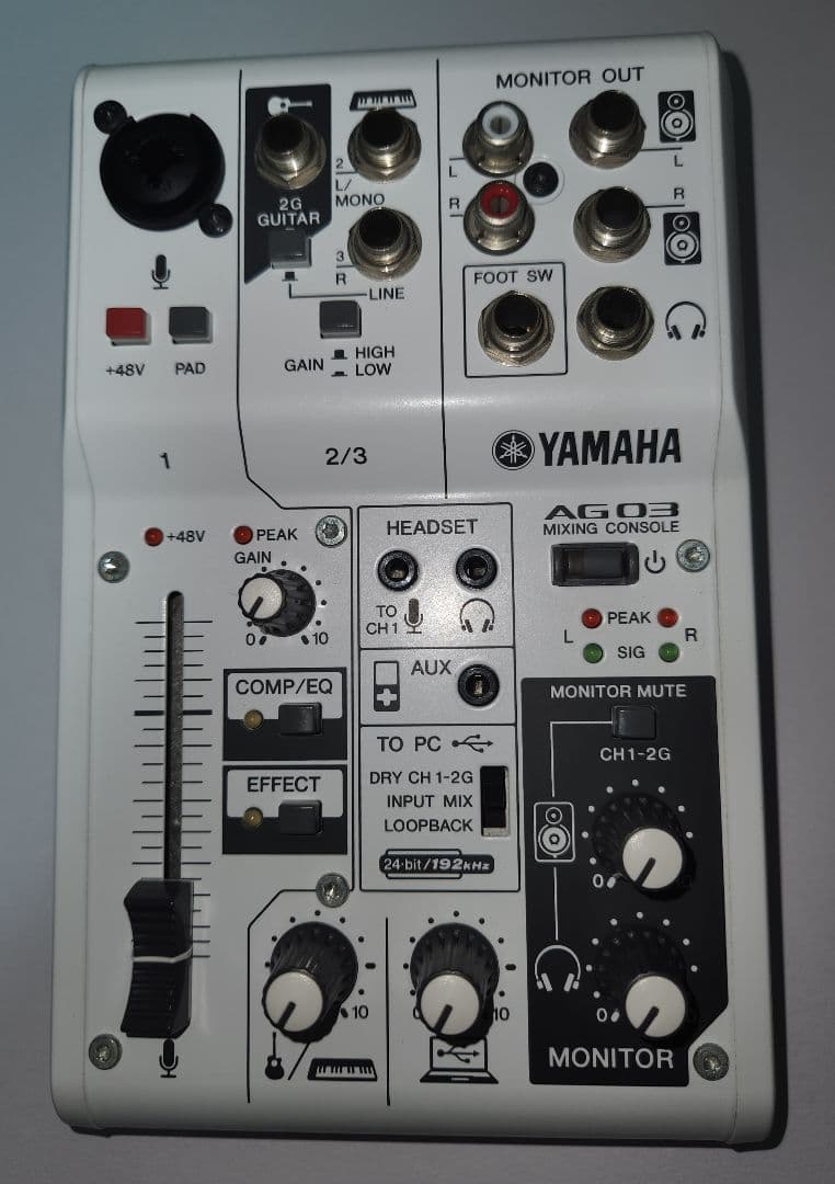 【みけ】audio-technica AT2035とYAMAHA AG03