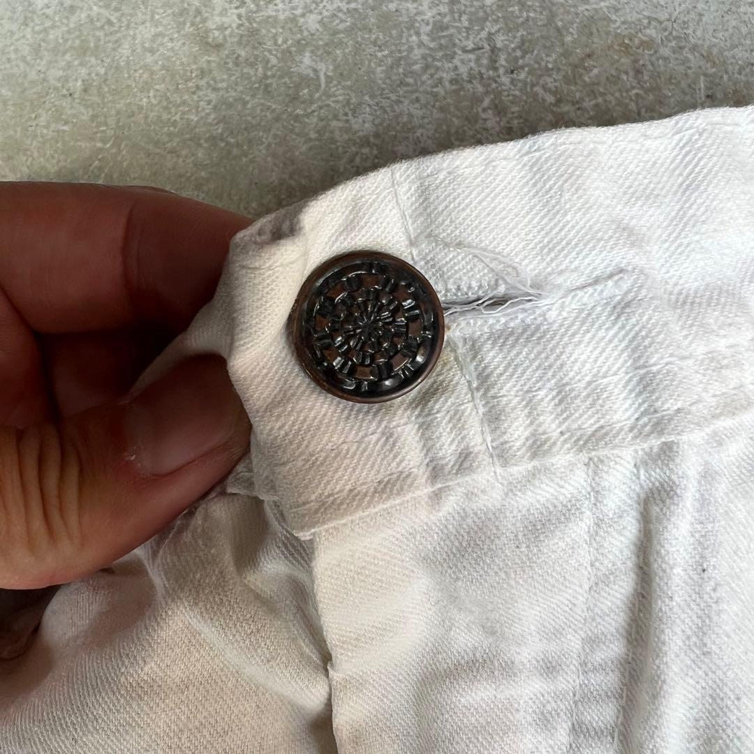 90s USA製 Stan Ray グランジ ペンキ ペインターパンツ/ホワイト