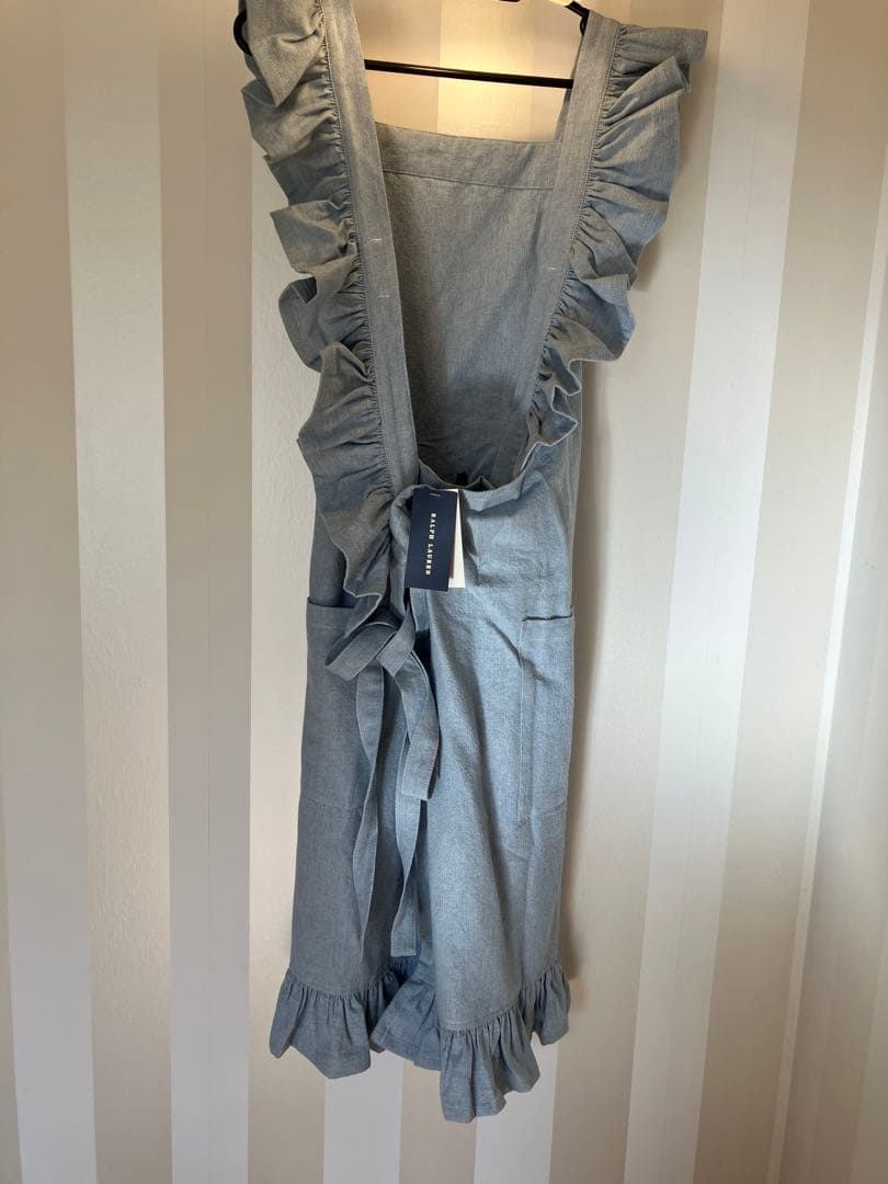 ラルフローレン　　フリルトリム コットン フル エプロン　新品未使用