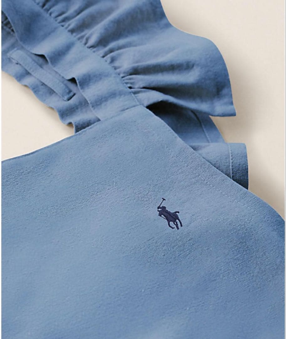 ラルフローレン　　フリルトリム コットン フル エプロン　新品未使用