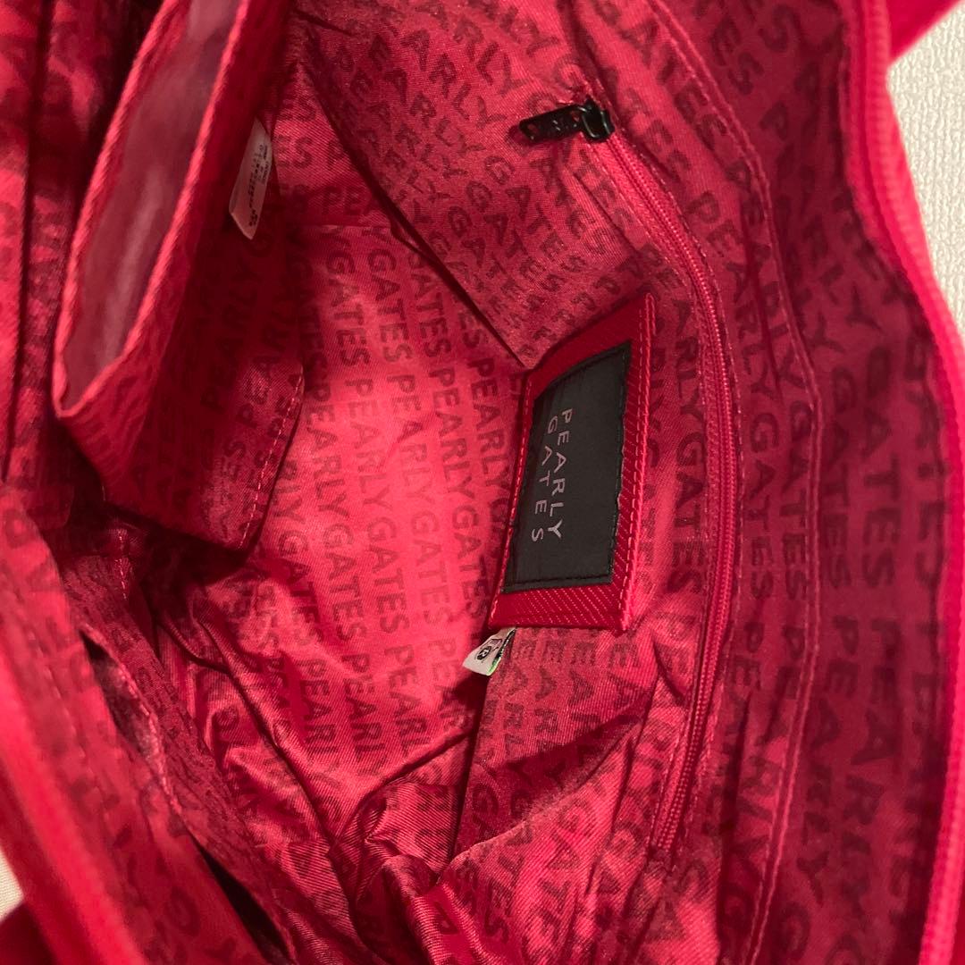 PEARLY GATES ピンク トートバッグ　カートバッグ　ラウンドバッグ