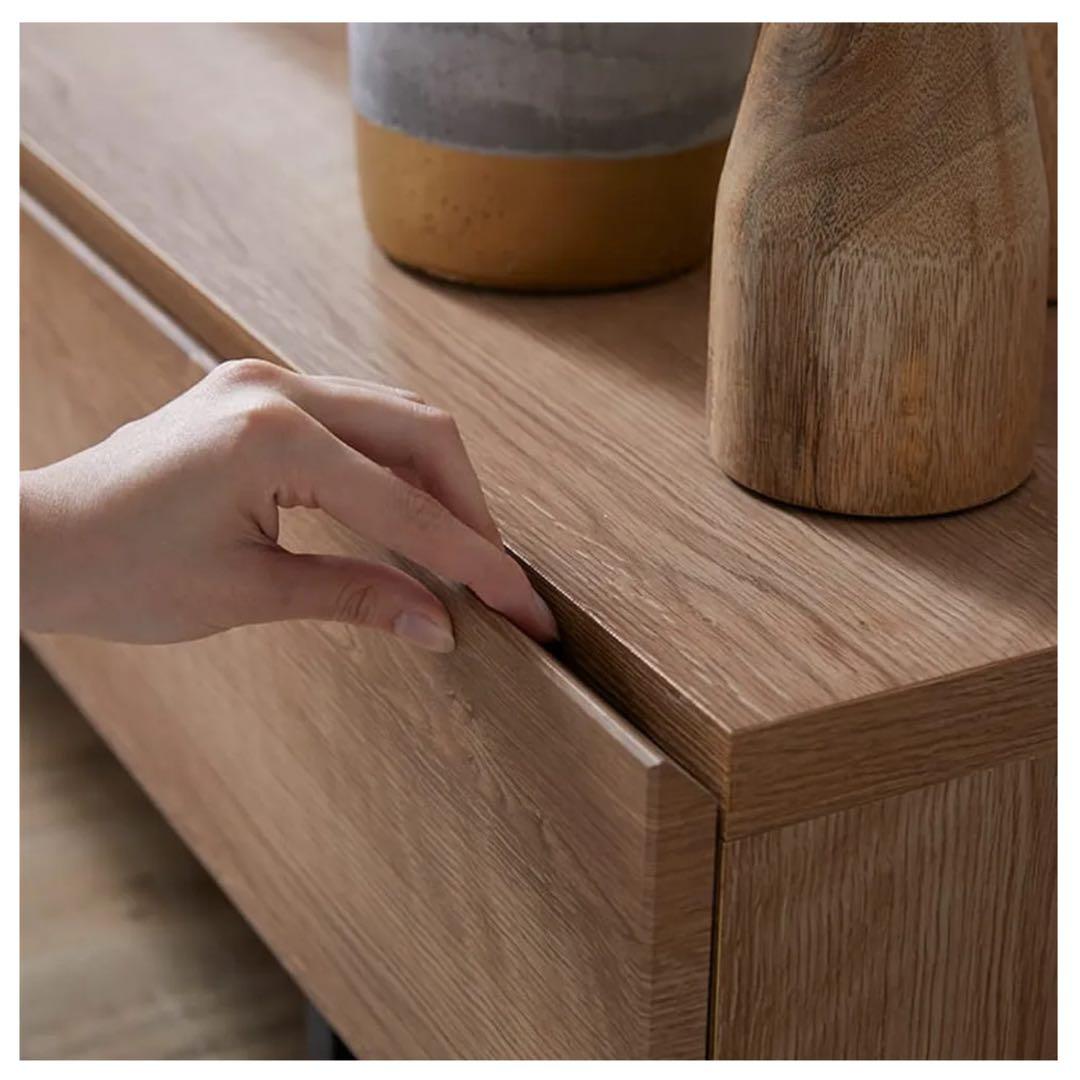 【引越し処分】LOWYA テレビボード 幅180 日本製 木目調 収納付