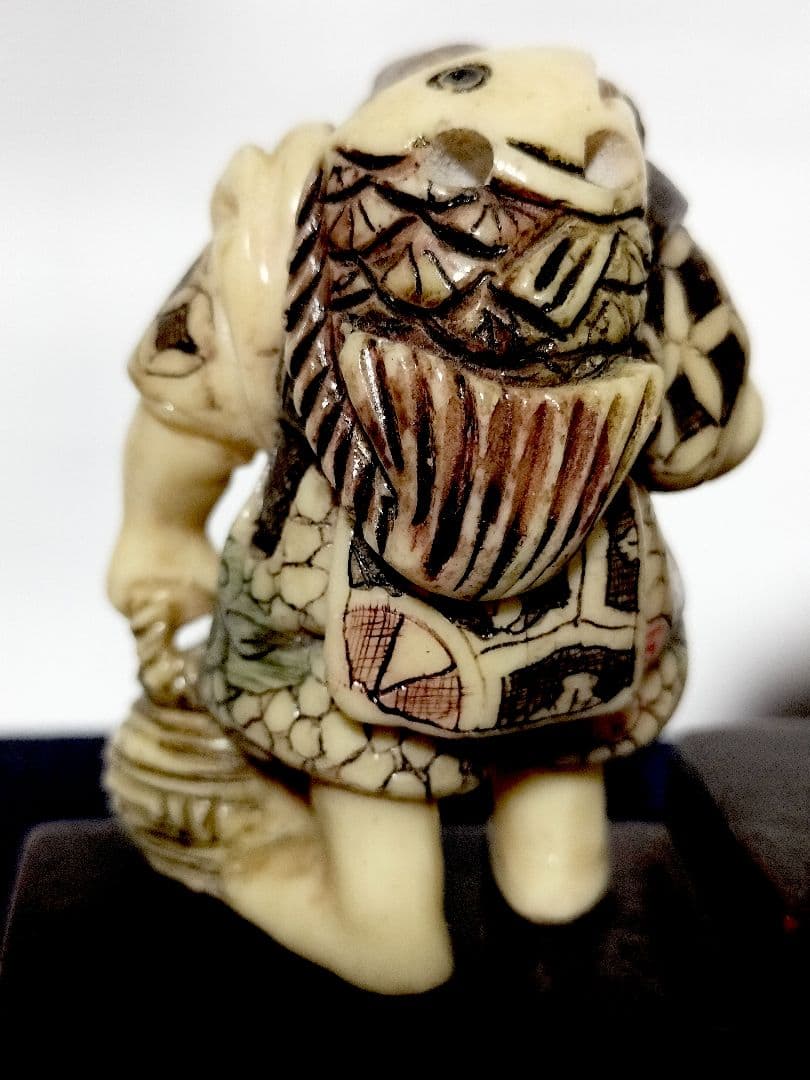 七福神の根付　箱入　飾り台付き