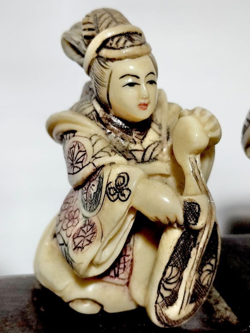 七福神の根付　箱入　飾り台付き