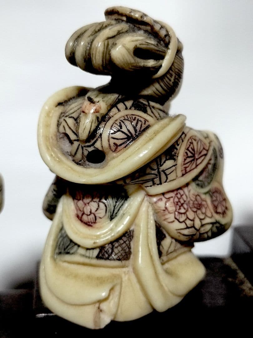 七福神の根付　箱入　飾り台付き