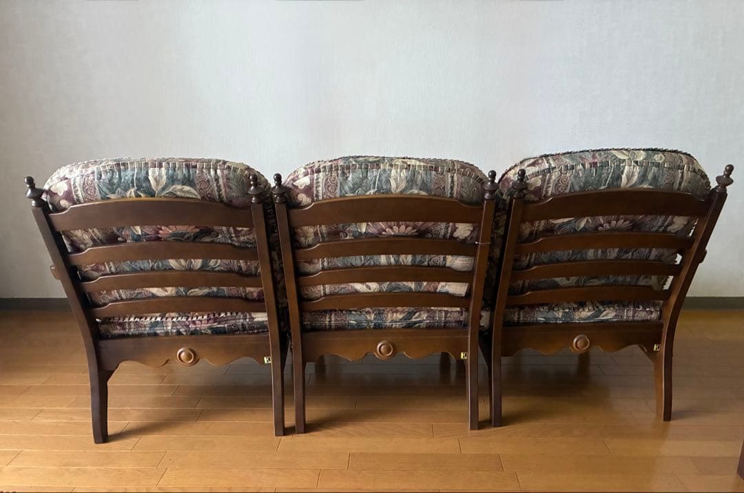 飛騨産業　キツツキ　穂高　トリプルソファ　三人掛け　チェア　セパレート