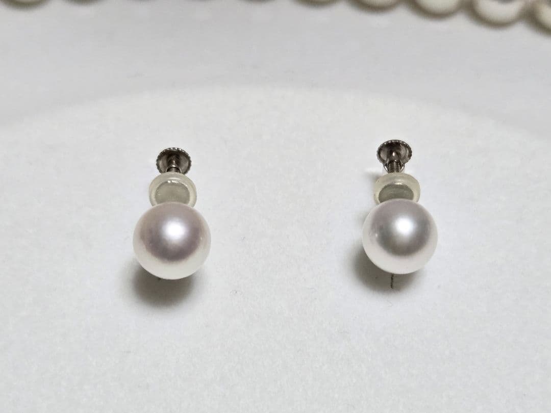 花珠真珠 ネックレス イヤリング セット　パール