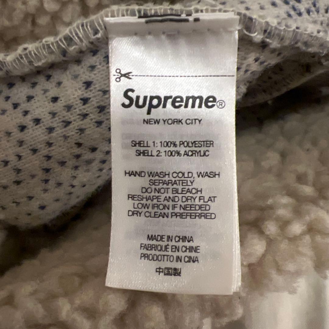 帽子 Supreme Sherpa Logo Beanie \"Natural\"