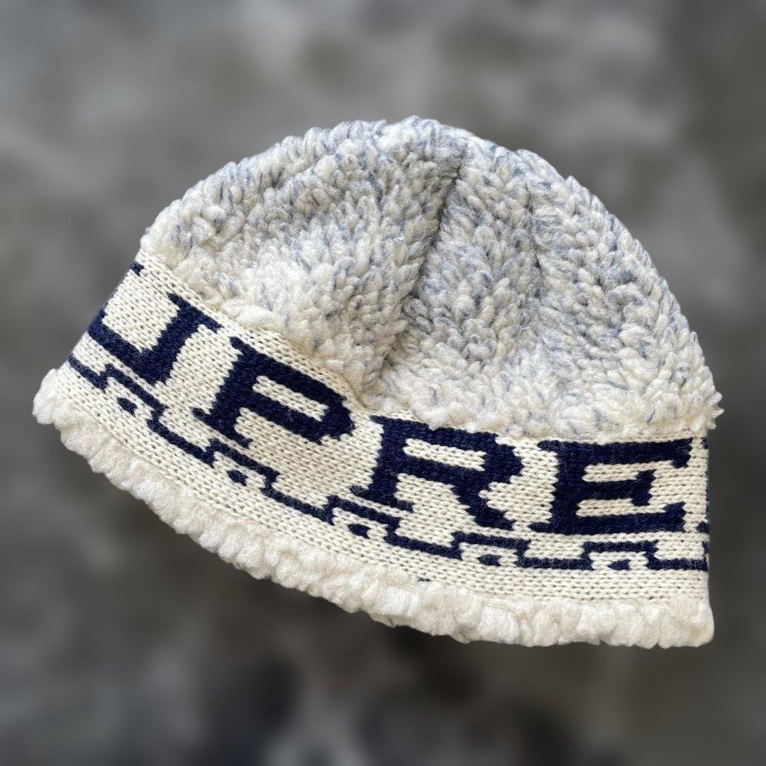 帽子 Supreme Sherpa Logo Beanie \"Natural\"