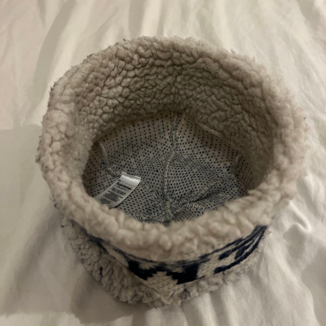 帽子 Supreme Sherpa Logo Beanie \"Natural\"