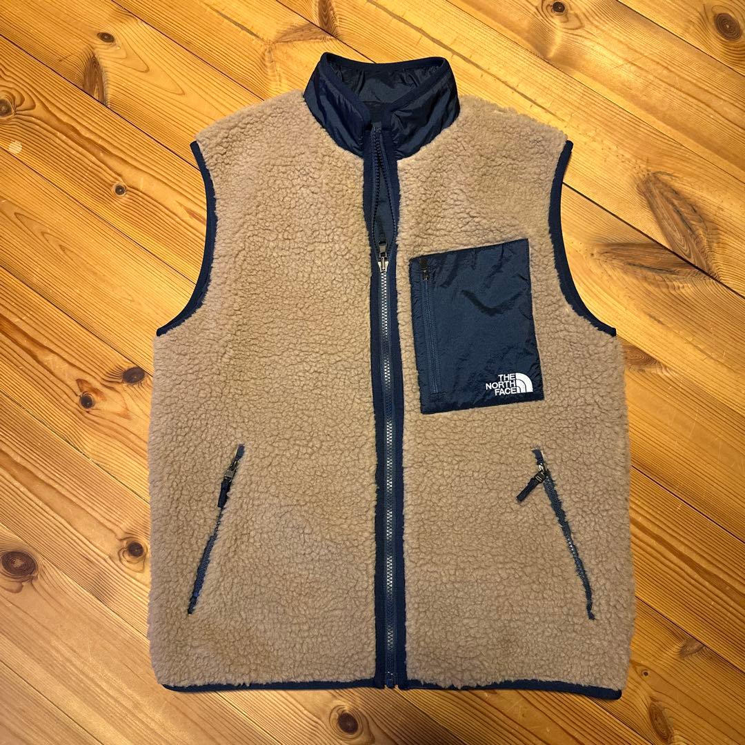 【美品】XS ユニセックス ボアベスト リバーシブル