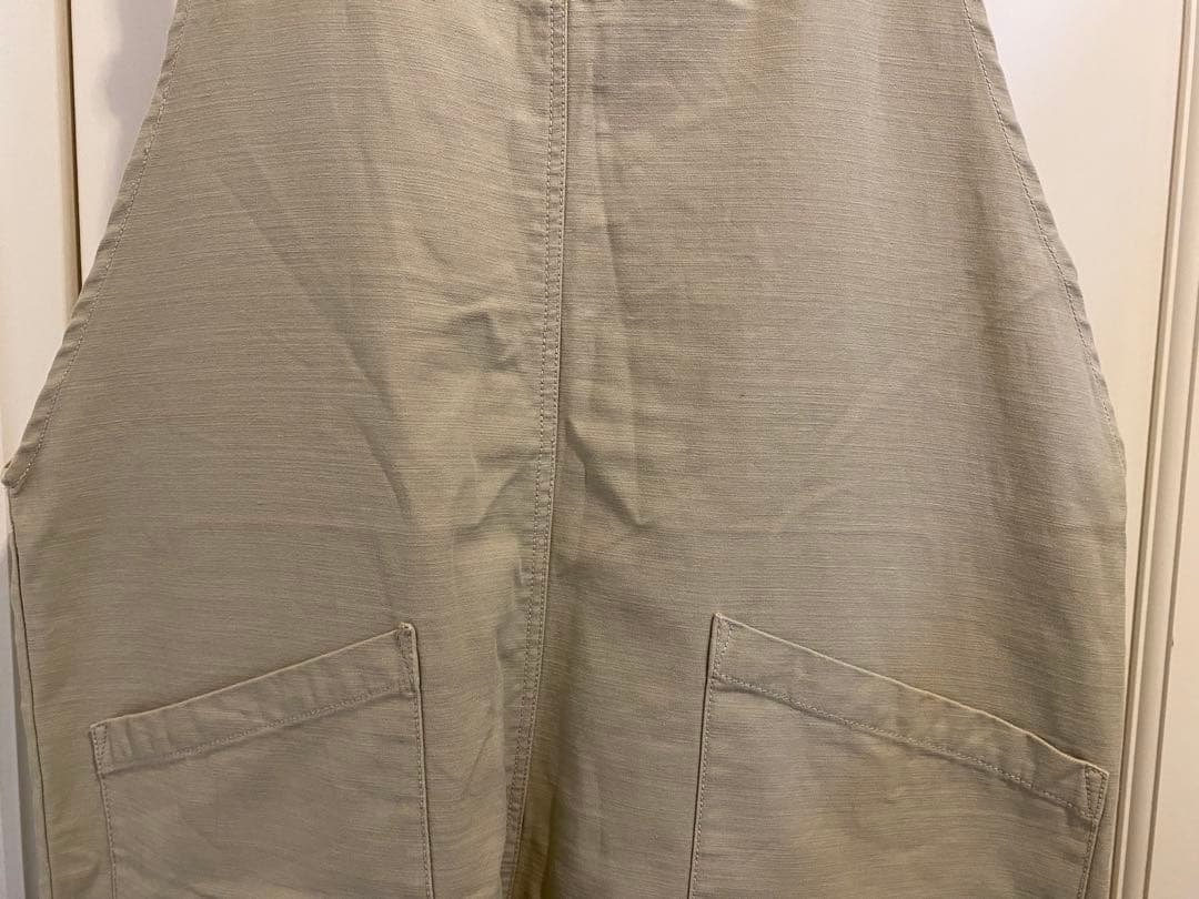 専用 美品 かぐれ コットンサロペット グレージュ