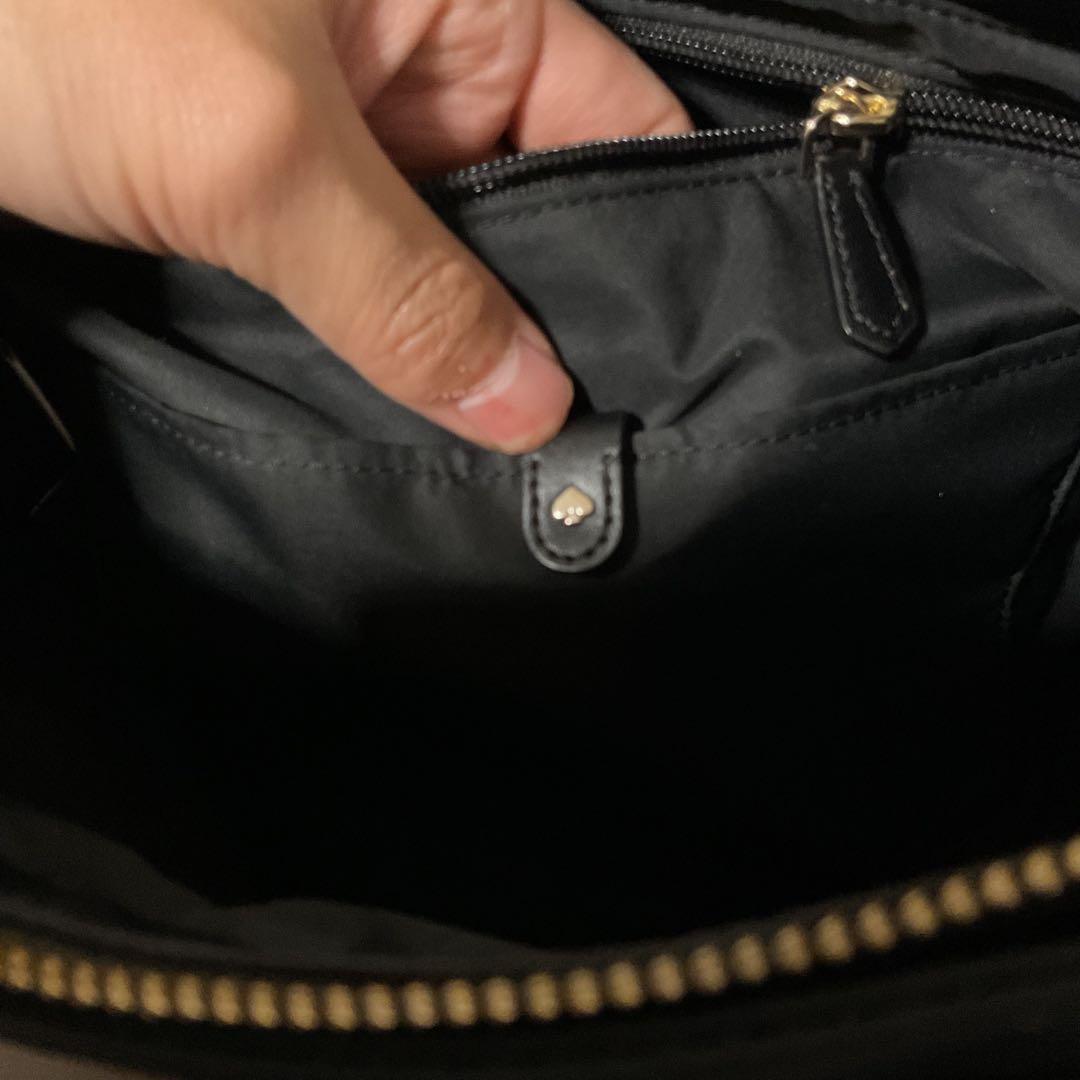 ☆開店セール☆ 新品未使用 美品 ケイトスペード レザー×ナイロン ロゴトート④