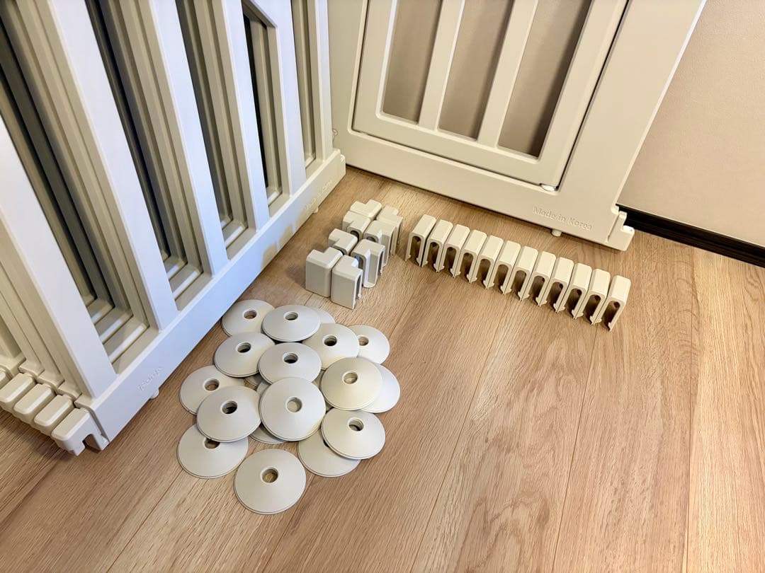 【mooooooo】ベビーサークル バーチ / ドア付き 10枚セット