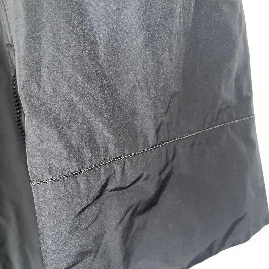 ダークグレー ロング丈 フルジッパーコート