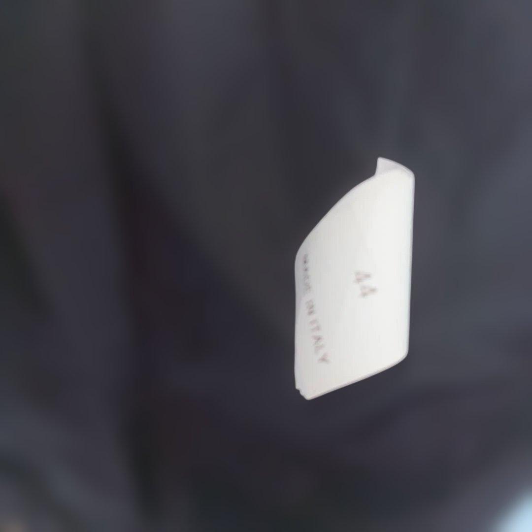 ダークグレー ロング丈 フルジッパーコート