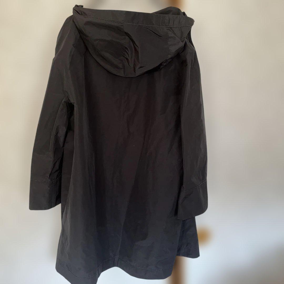 ダークグレー ロング丈 フルジッパーコート