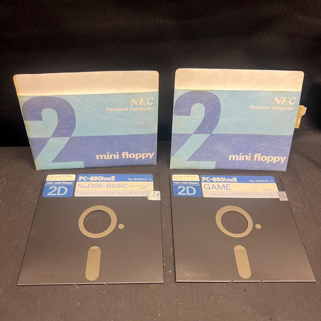〇Gb右1278 NEC PC-8801 システムディスク 2枚組