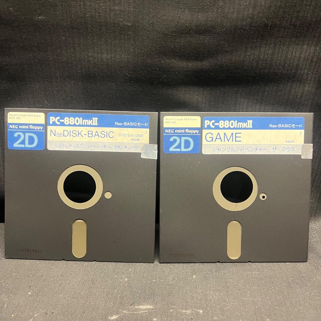 〇Gb右1278 NEC PC-8801 システムディスク 2枚組