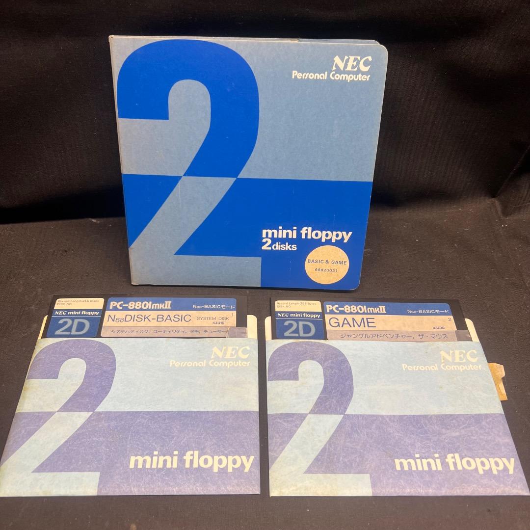 〇Gb右1278 NEC PC-8801 システムディスク 2枚組