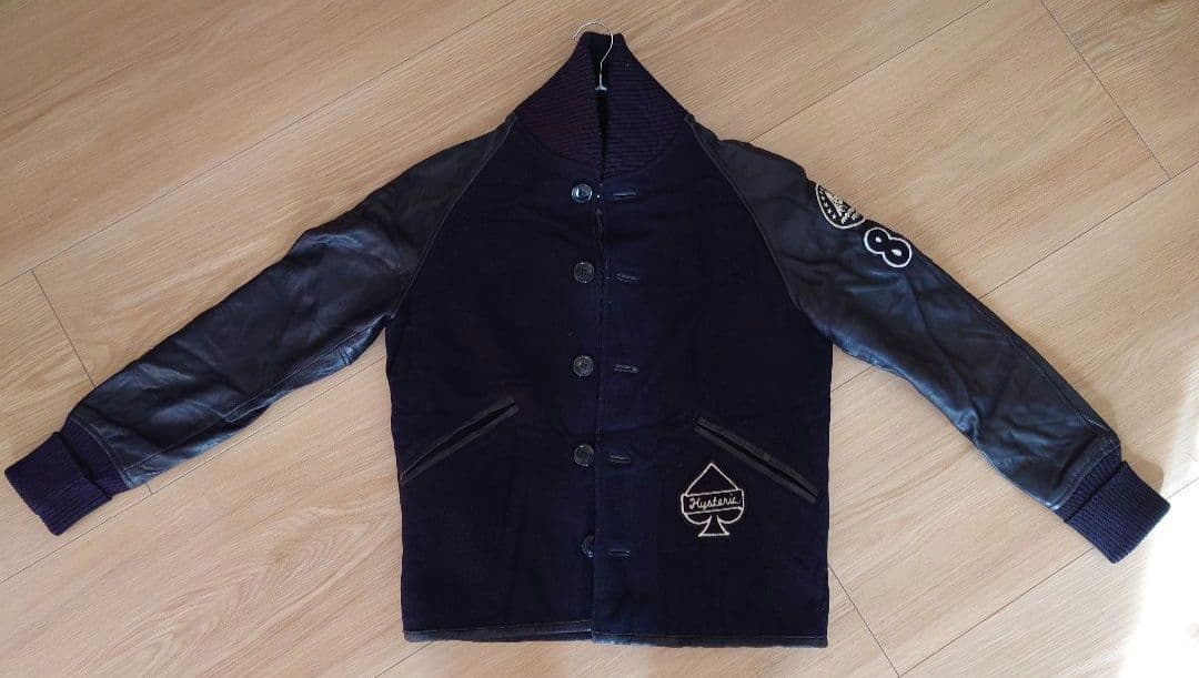 HYSTERIC GLAMOUR 羊革 スタジャン ブラック Sサイズ